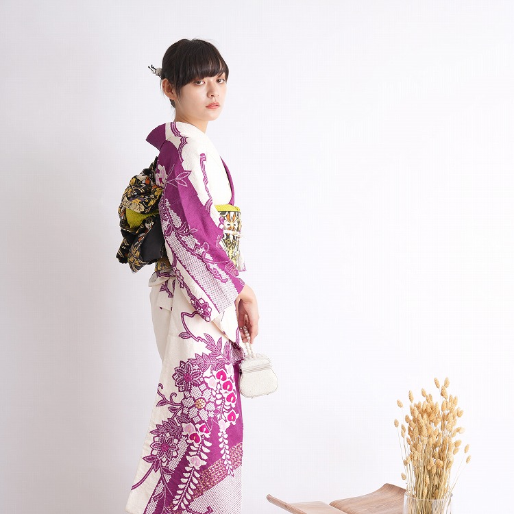 振袖 レンタル 成人式 21点セット レトロ モダン 古典 成人式セット 花