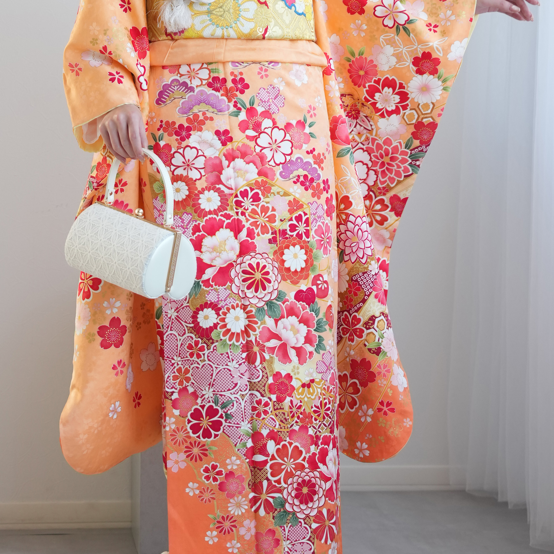 振袖 レンタル 成人式 21点セット レトロ 成人式セット 結婚式 結納 前