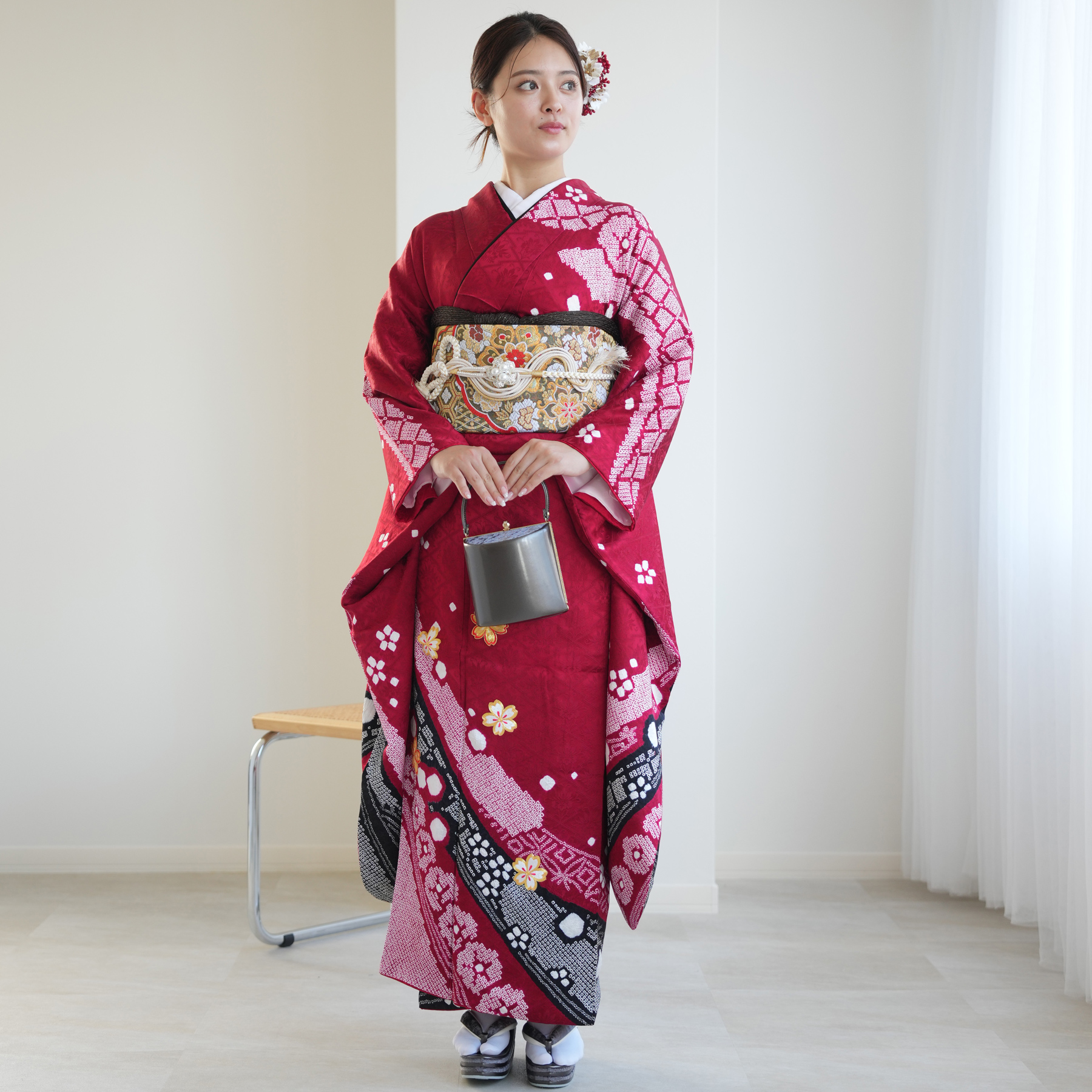 振袖 レンタル 成人式 21点セット 古典 レトロ 結婚式 結納 前撮り