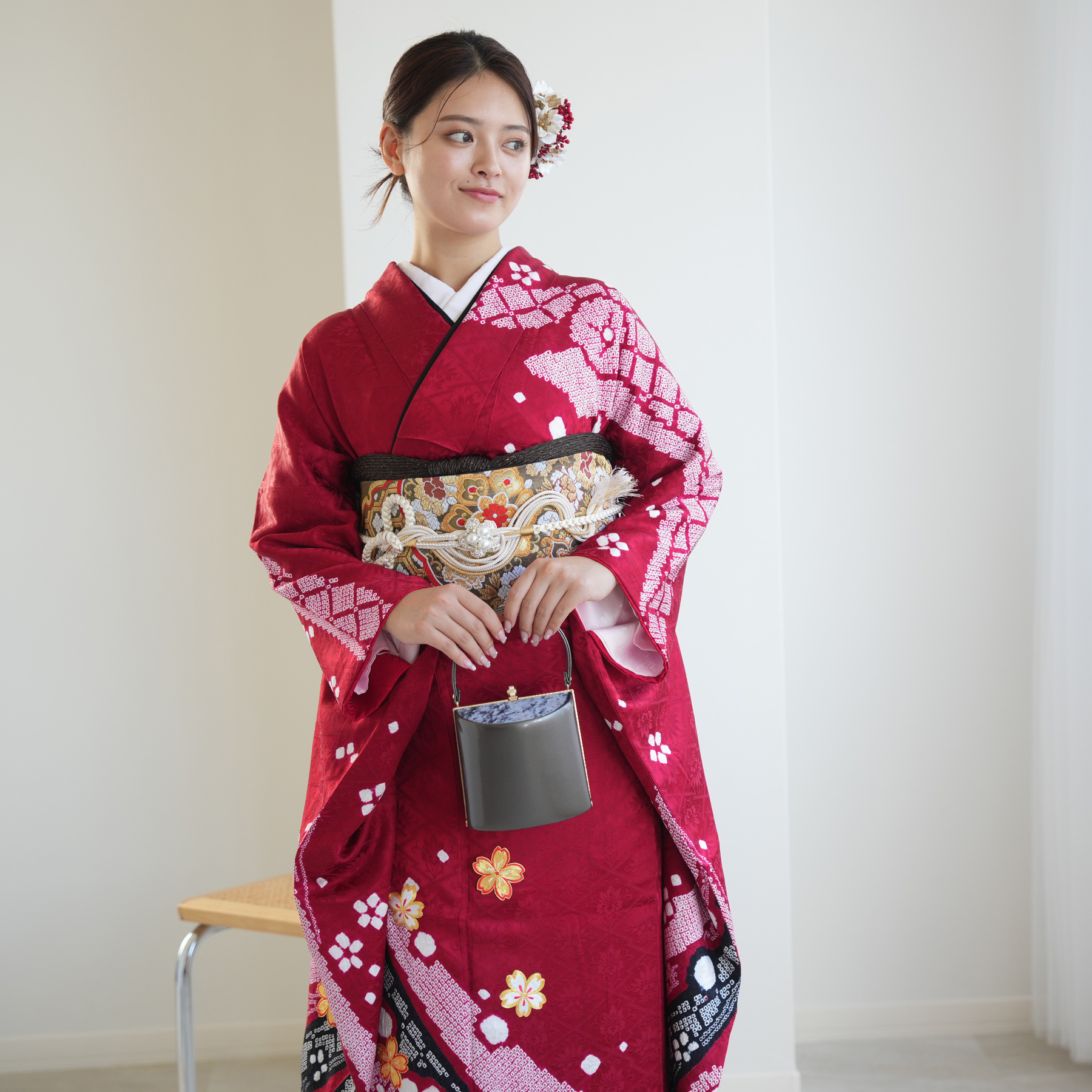 振袖 レンタル 成人式 21点セット 古典 レトロ 結婚式 結納 前撮り