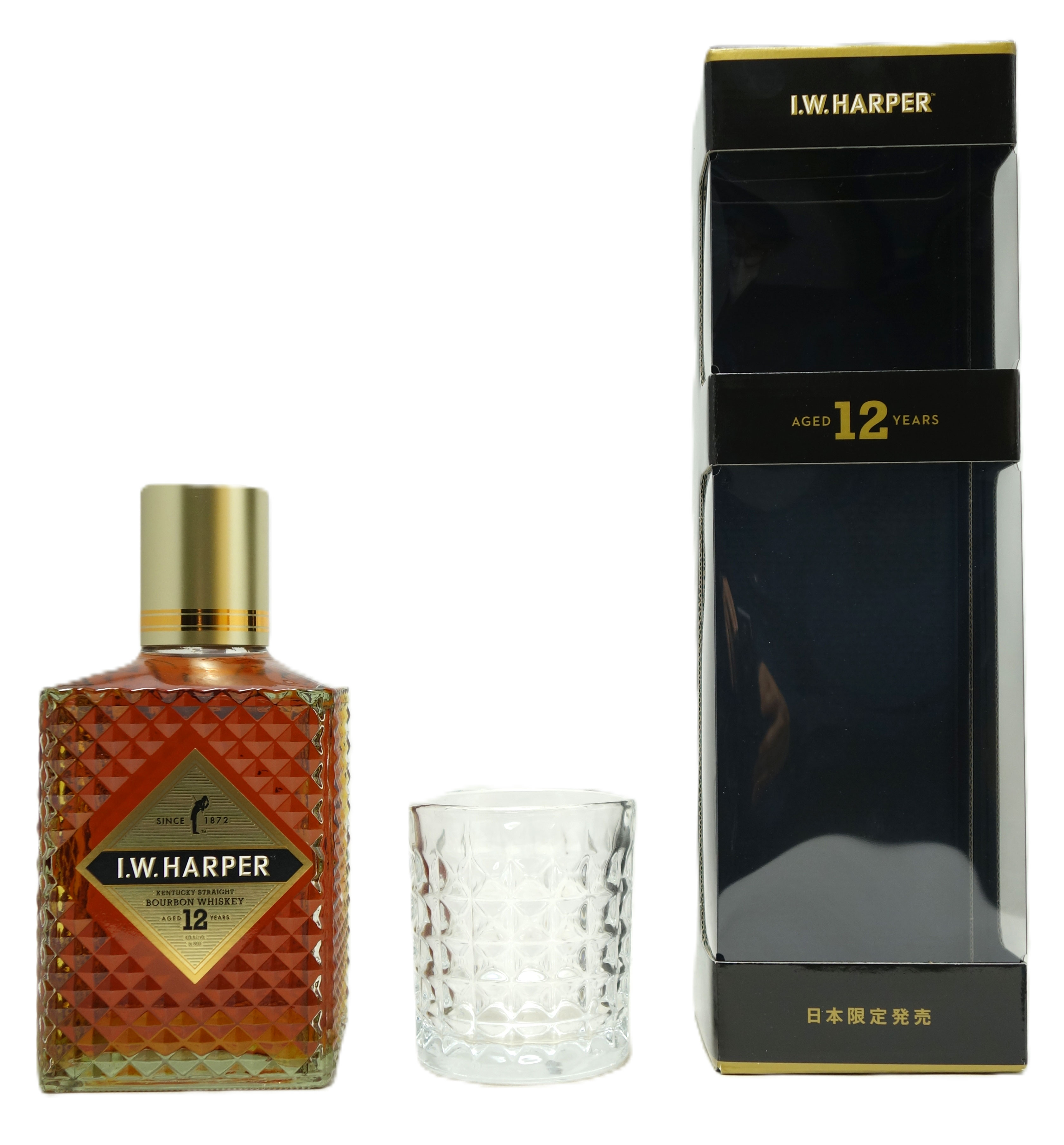 I．W．ハーパー 12年 43度 ギフトボックス 2025 オリジナルグラス付