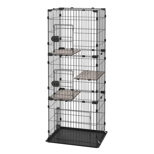 コンパクトキャットゲージ ナチュラル/ダークグレー 楽天市場】猫