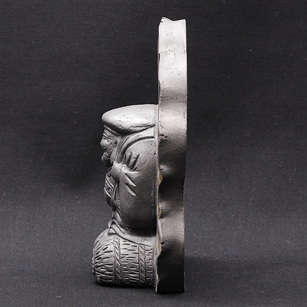 古美術 花文瓦細工 彫刻 明治〜大正期 伝統工芸 置物 古美術 花文瓦