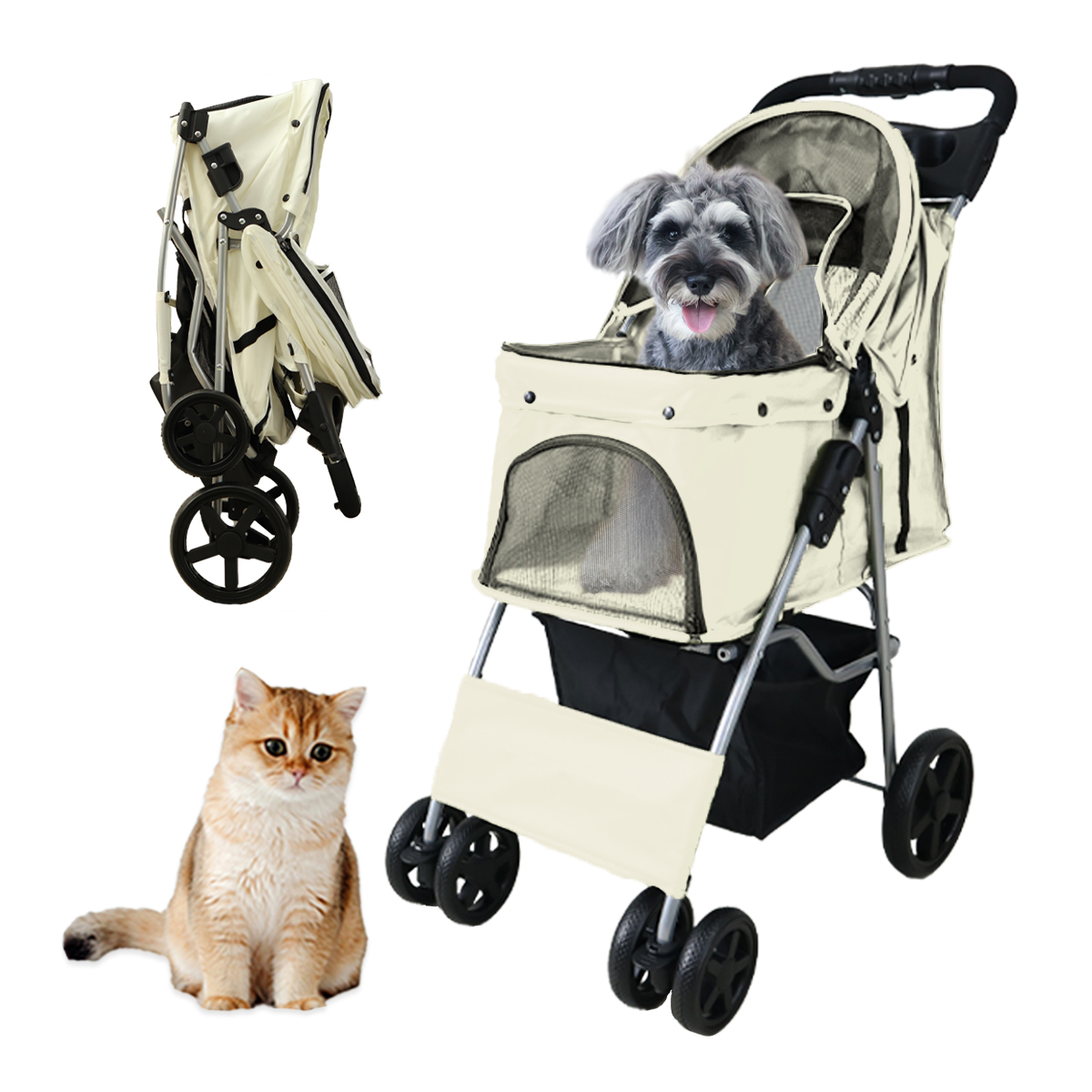 WEIMALL（ウェイモール） ペットカート 折りたたみ 多頭 軽量 ペット