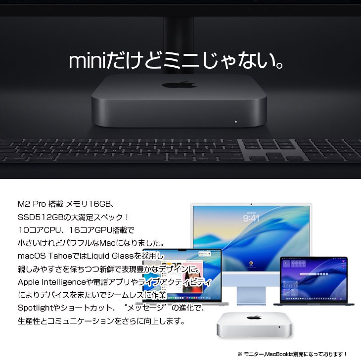 Apple Mac mini 2020年M1 メモリ16GB/SSD2TBモデル Apple Mac mini