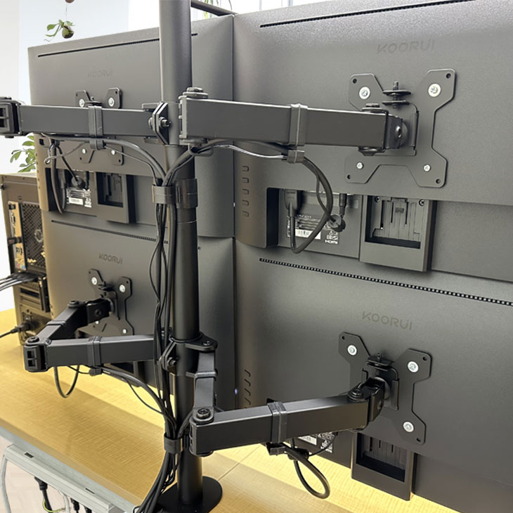 トレーディングPC4 FX 株 デイトレ 仮想通貨 22型×4画面マルチモニタ