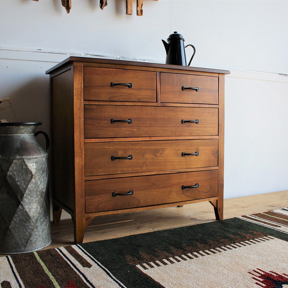 チェスト 天然木 箪笥 洋服 アンティーク 幅80 奥行40 高さ75 木製