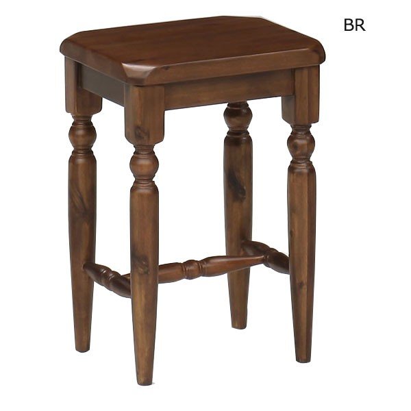 スツール スクエア 長方形 アンティーク 木製 アカシア無垢 椅子