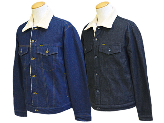 全2色【BLUCO/ブルコ】2023AW「Denim Boa Riders Jacket/デニムボア