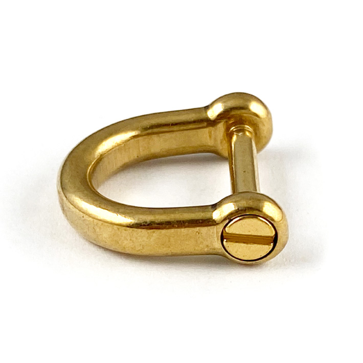 Dカン ネジ式 内径13mm 真鍮製 ブラス レザークラフト 金具 手芸