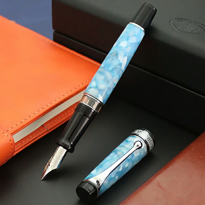 アウロラ（AURORA） 万年筆 オプティマ 限定365 チェレステ 996-LCE