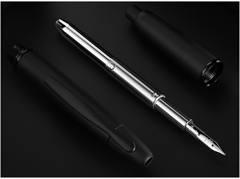 キャップレス パイロット PILOT capless マットブラック 万年筆 18K EF