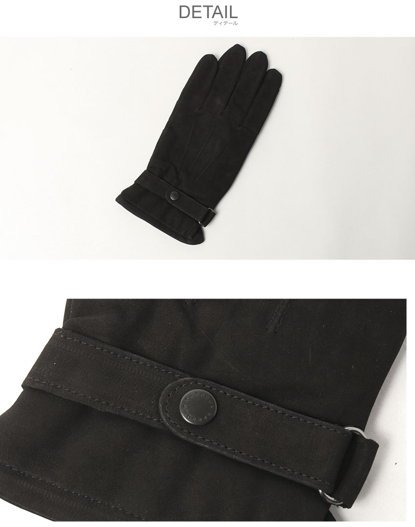 Barbour（バブアー） 手袋 メンズ LEATHER THINSULATE GLOVES BARBOUR