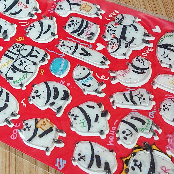 ちょいぷっくり キラキラ キャンディシール （ぱんだ）00638/可愛い