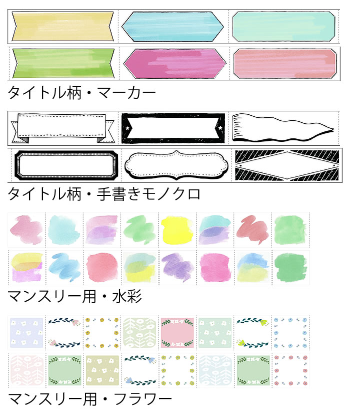 MARK'S（マークス） 水性ペンで書けるマスキングテープ ミシン目入り