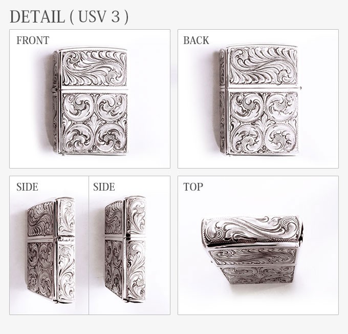 2007年製のシルバーキングの5面手彫りのZippoライターですo(^o^)o