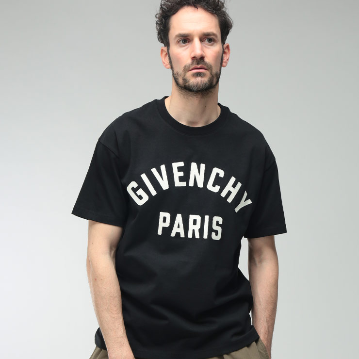 GIVENCHY（ジバンシィ） メンズ Tシャツ 半袖 ロゴ 刺繍 エンブロイ