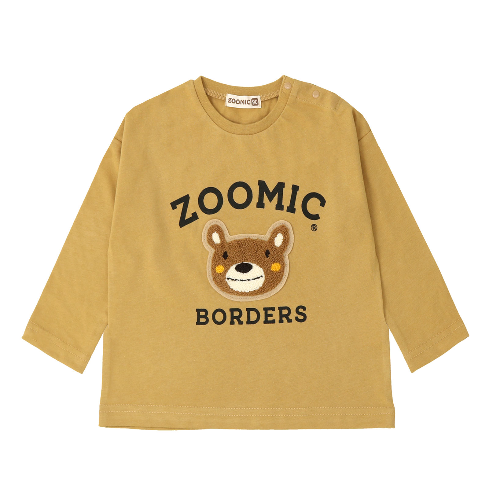 ZOOMIC（ズーミック） Tシャツ 長袖 キッズ トップス くま サガラ刺繍
