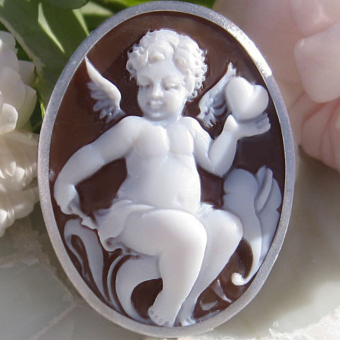天使, 妖精のシェルカメオ カメオ専門店 千年ジュエリー Yahoo