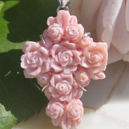 優しいピンク色の コンクシェル カメオ 専門店 千年ジュエリー Yahoo