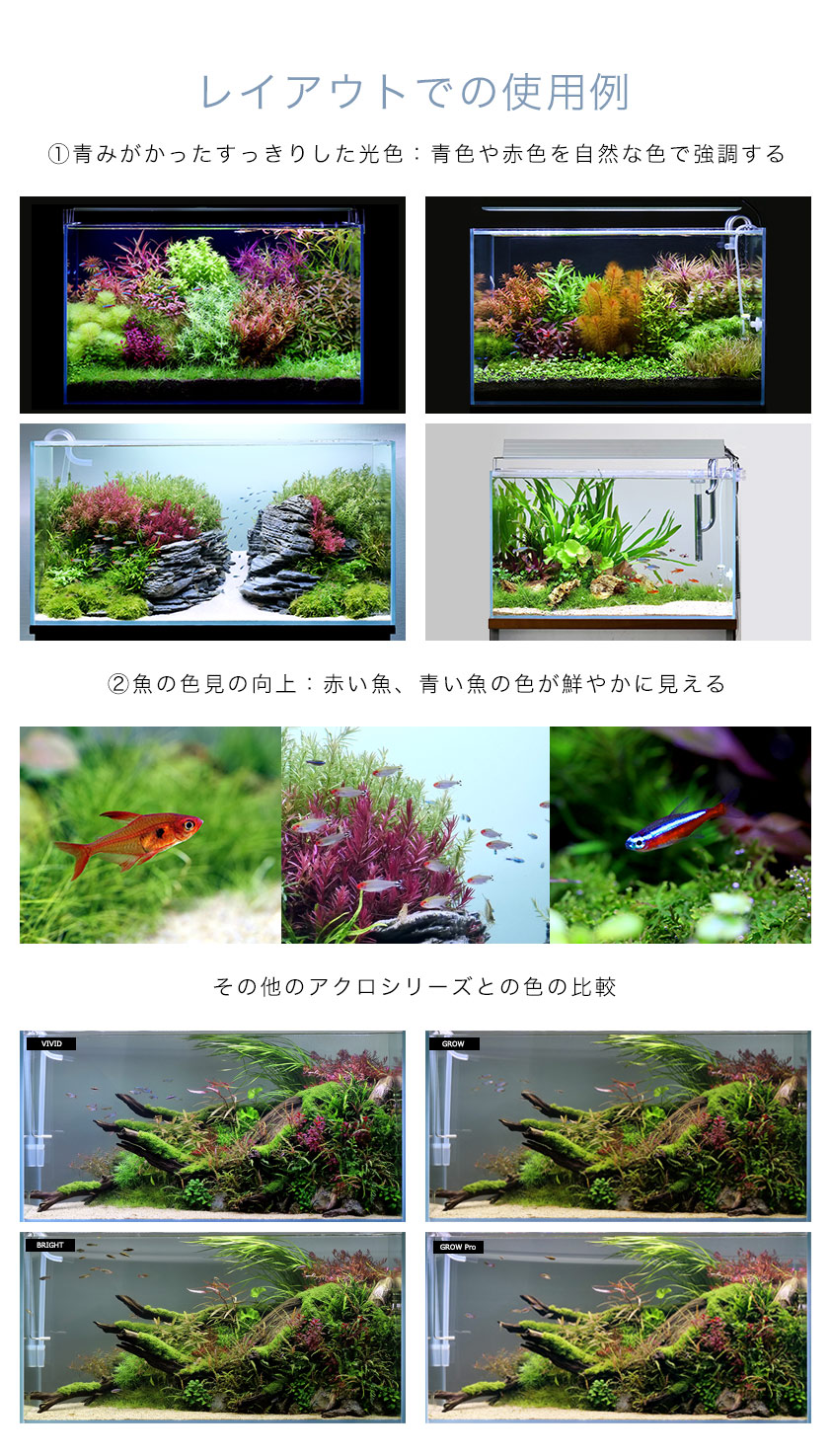 アクロ TRIANGLE LED VIVID 450 水草育成 照明