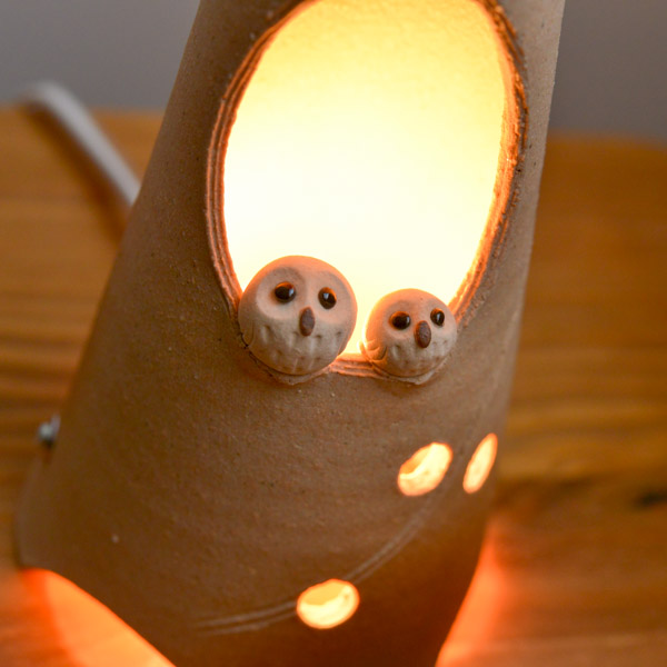 あかり 夢見ふくろう ( へちもん あすつく 木札名入れ有料 退職祝い