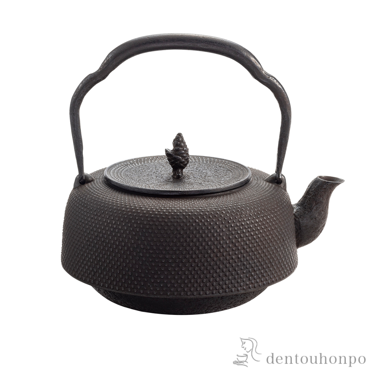 岩鋳（IWACHU） 鉄瓶18型 万代アラレ 直火専用 1800ml（1.8L） ( 岩鋳