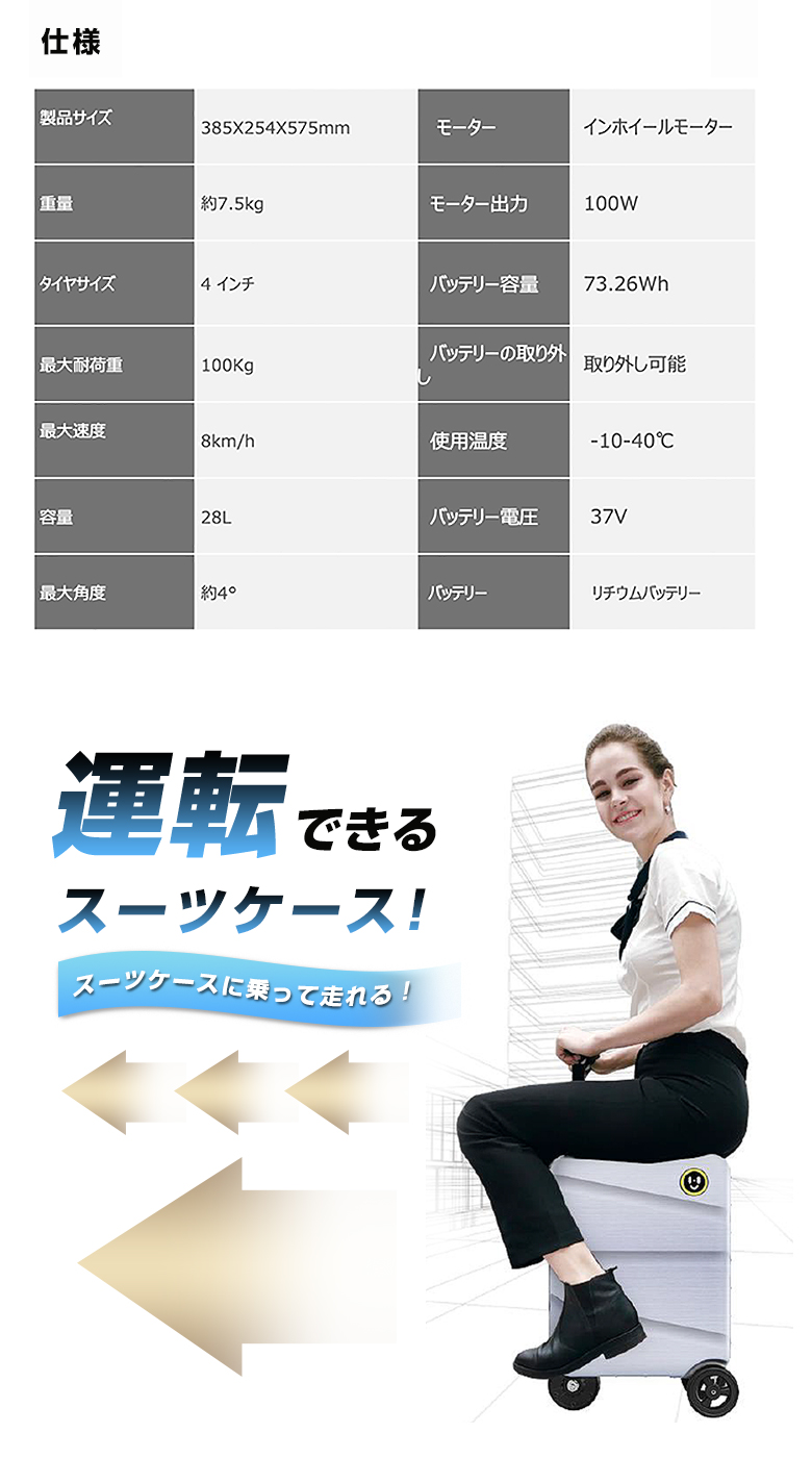 HANZONスーツケース 乗れる キャリーバッグ ハンゾン ビジネスキャリー