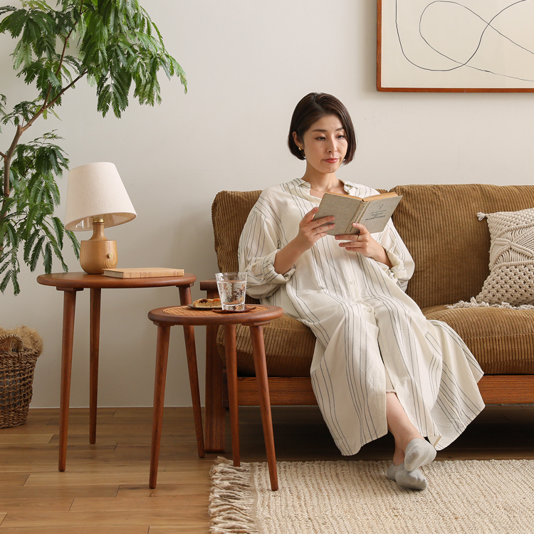 Re：CENO ネストテーブル ウッドテーブル 円形 インテリア M012 Re