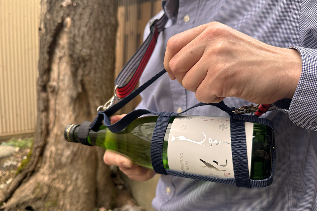 オリジナル四合瓶ホルダー | 日の丸醸造オンラインショップ-[まんさく