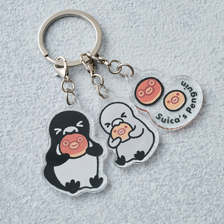 Suicaのペンギン 3連アクリルキーホルダー（東京駅舎）:TRAINIART JRE
