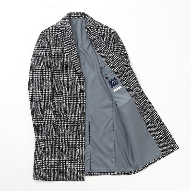 チェスターツィードグレンチェックコート【Made in Japan