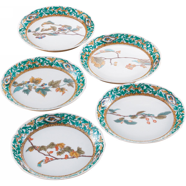 九谷焼 果実絵変り 5．3号皿5枚揃 | シャディギフトモール