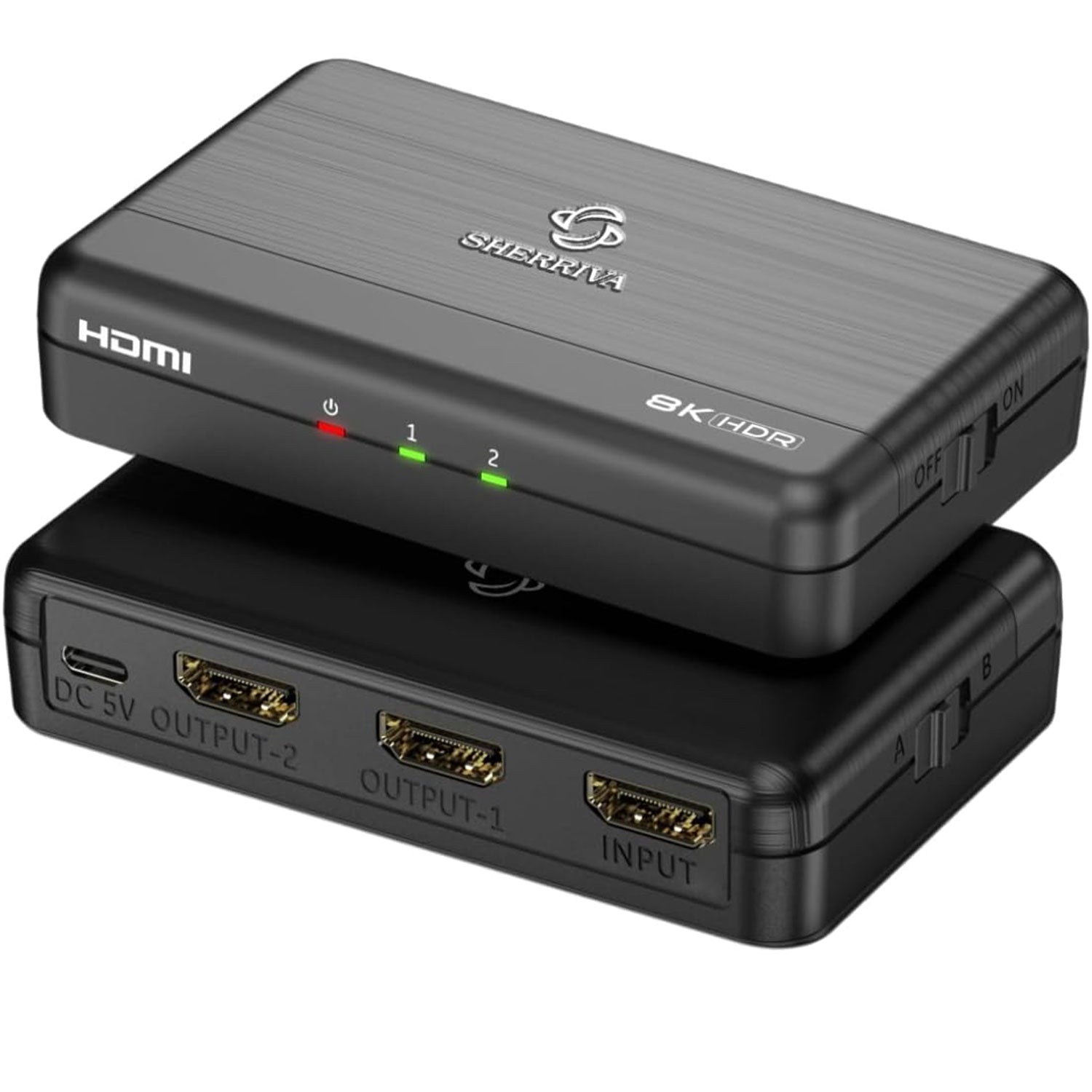 8K HDMI Splitter 1 in 2 Out – SHERRIVA Store