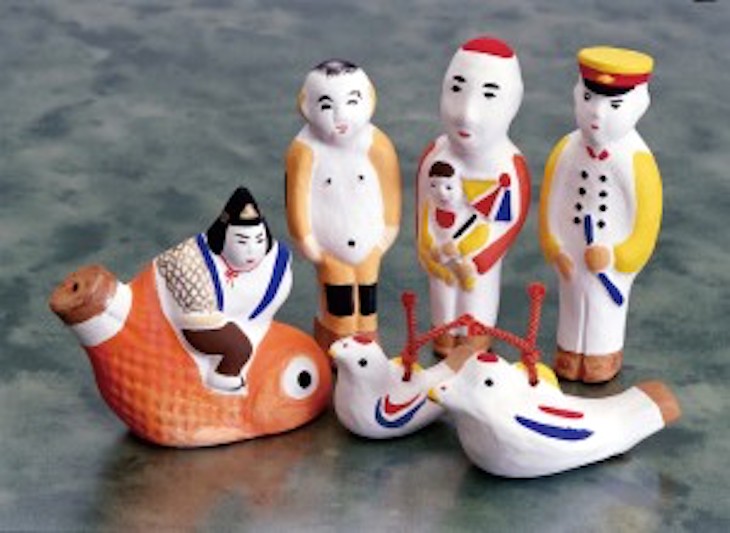 鳩笛・目なし鳩 10羽セット○1950年代当時もの○郷土玩具土人形