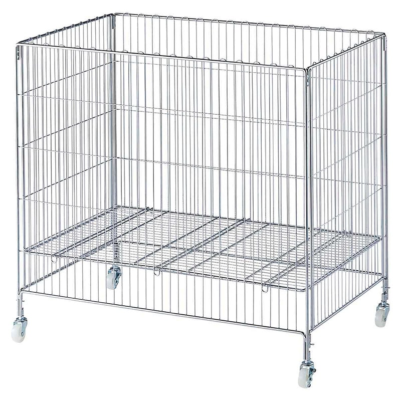 ストア・エキスプレス ワイヤーワゴン クローム W90×D60cm 61-555-21-5