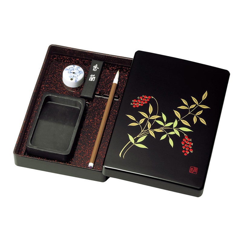 呉竹 硯箱セット 南天 KB710-900SET 1セット（ご注文単位1セット