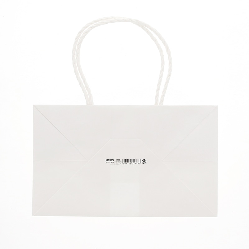 HEIKO 紙袋 Pスムースバッグ 25-15 白無地 25枚/袋 003155375 包装用品