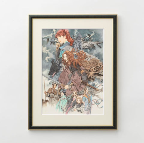 十二国記山田章博複製原画青陽の曲 直筆サインシリアルナンバー入り