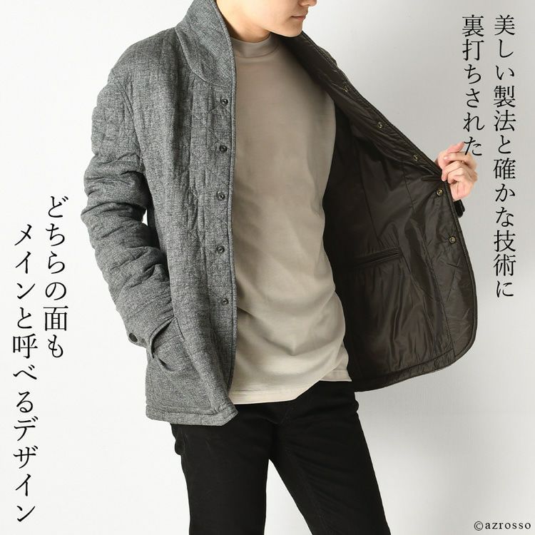 キルティングジャケット リバーシブル ダウン アルマーニ