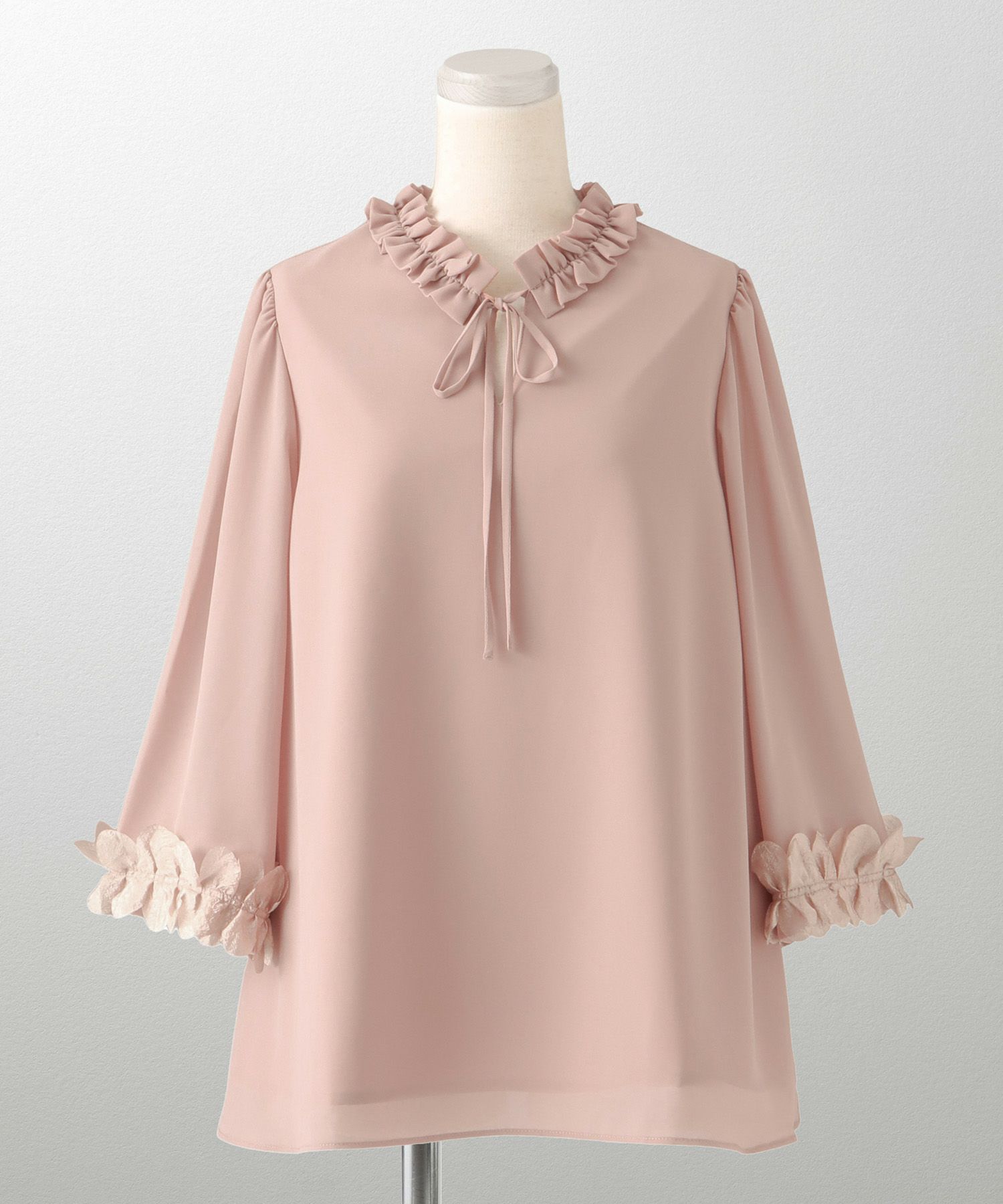 ホイップスリーブ リボン ブラウス HUIT 全4色｜hit831-0176【2】 - 七