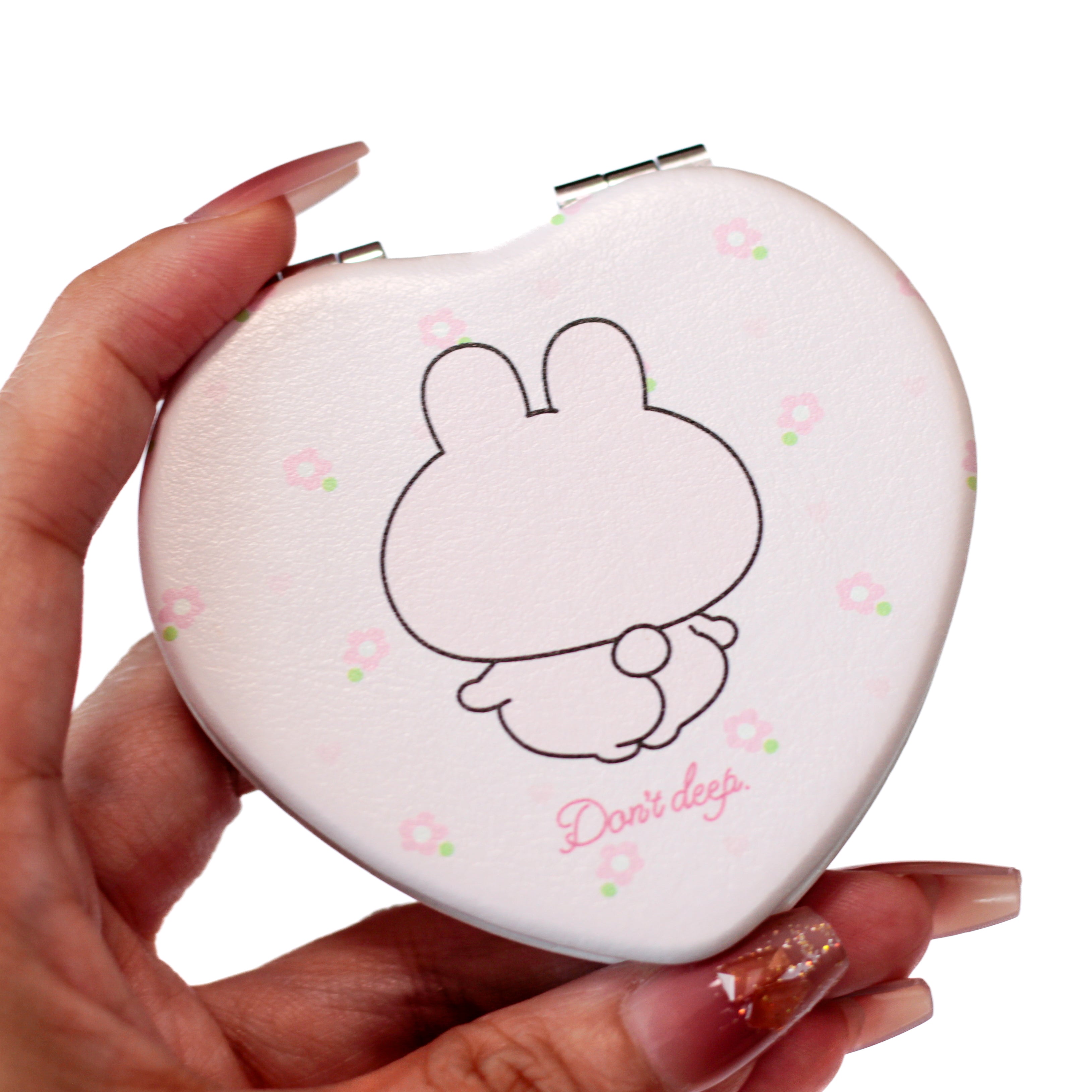 あさみみちゃん】ハートコンパクトミラー【11月中旬発送