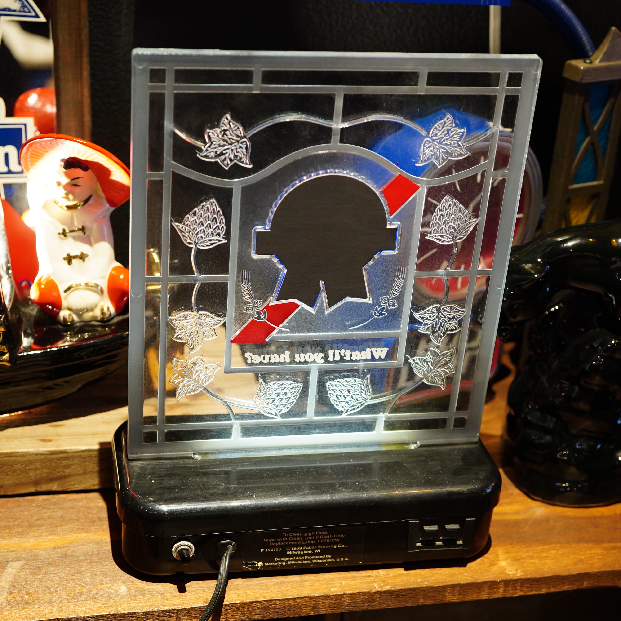1980's PABST BLUE RIBBON デジタルクロックライトサイン – SK OLDIES