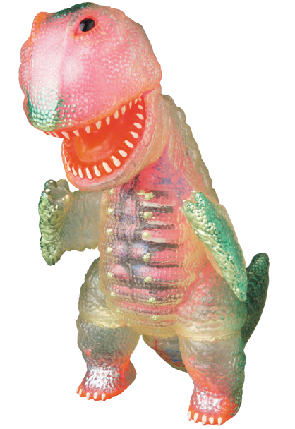 安楽安作劇場 透明ゴガメジラー（ピンク蓄光内蔵パーツ入り） | sofvi