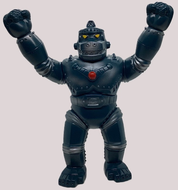 マルサン ジャイアントゴリラ 黒成形色 青 約30cm 可動式 プロフ必読