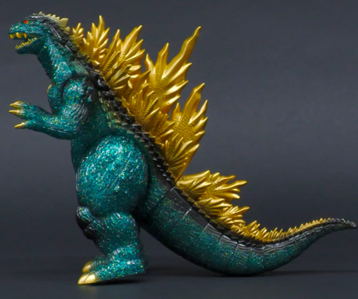 限定】マルサン ゴジラ 1968 350 レッドビニール グリーンスプレー