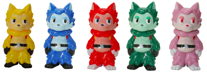 秘密戦隊ゴレンジャー 5体セット アカ アオ キ モモ ミド レインボー