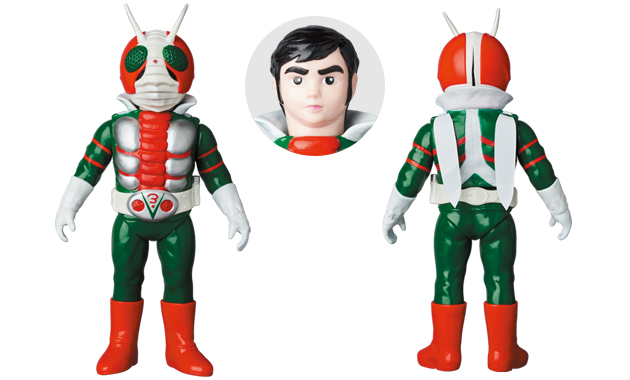 グリーンマンティス再販 メディコム 袋なし美品 東映レトロソフビ