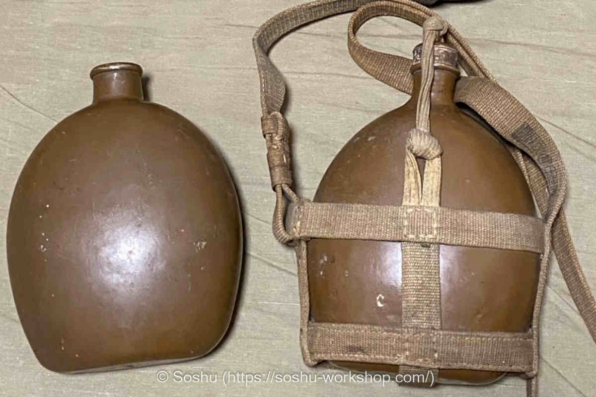 実物【日本軍】昭五式水筒伊号(九四式水筒) 日本陸軍 日本海軍 実物
