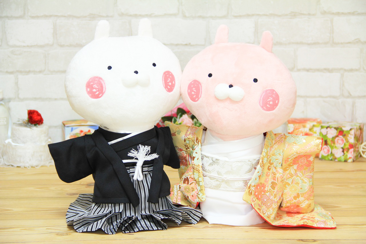 うさまるウェディングドールウェルカムドールぬいぐるみペアセット